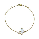 ヴァンクリーフ＆アーペル Van Cleef & Arpels スウィート アルハンブラ パピヨン ブレスレット ゴールド Au750 マザー オブ パール ジュエリー
