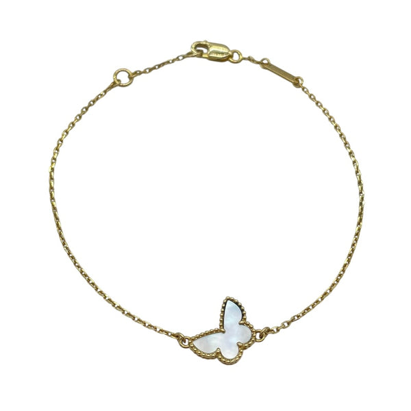 ヴァンクリーフ＆アーペル Van Cleef & Arpels スウィート アルハンブラ パピヨン ブレスレット ゴールド Au750 マザー オブ パール ジュエリー