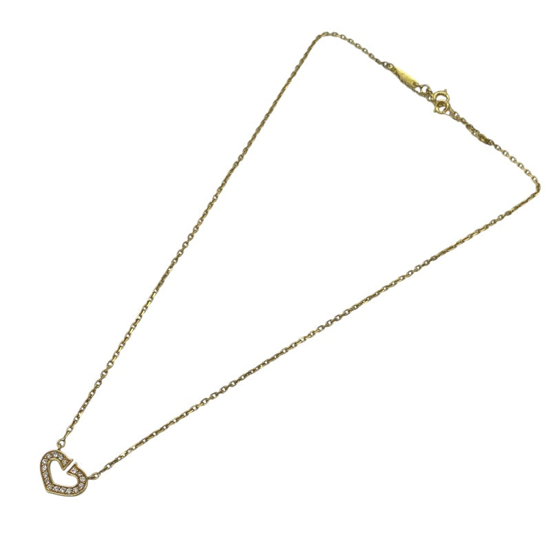 カルティエ Cartier Cハートダイヤネックレス ゴールド 750 ダイヤモンド ジュエリー