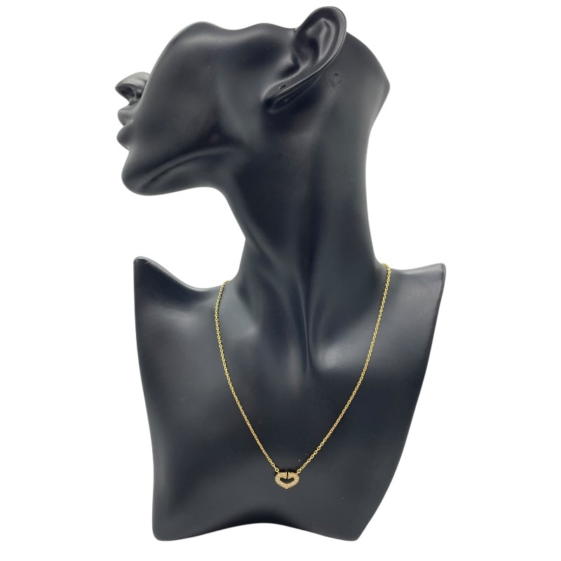 カルティエ Cartier Cハートダイヤネックレス イエローゴールド