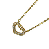 カルティエ Cartier Cハートダイヤネックレス ゴールド 750 ダイヤモンド ジュエリー