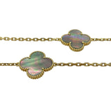 ヴァンクリーフ＆アーペル Van Cleef & Arpels ラッキー アルハンブラ ロングネックレス 12P ゴールド Au750 ジュエリー