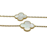 ヴァンクリーフ＆アーペル Van Cleef & Arpels ラッキー アルハンブラ ロングネックレス 12P ゴールド Au750 ジュエリー