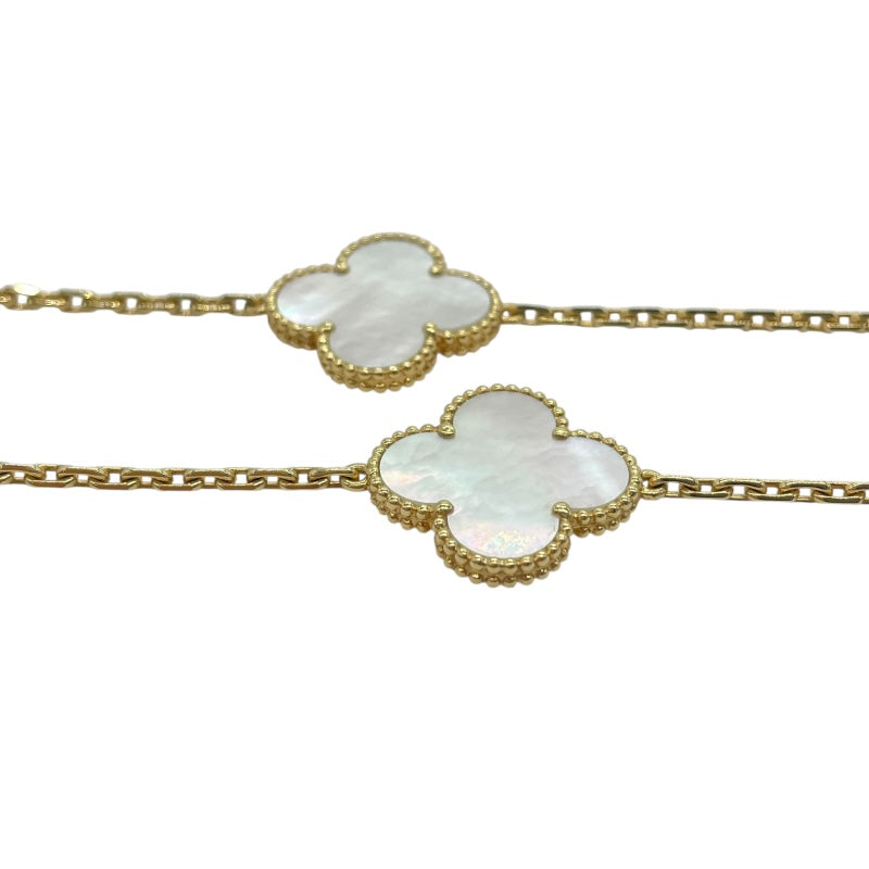 ヴァンクリーフ＆アーペル Van Cleef & Arpels ラッキー アルハンブラ ロングネックレス 12P ゴールド Au750 ジュエリー
