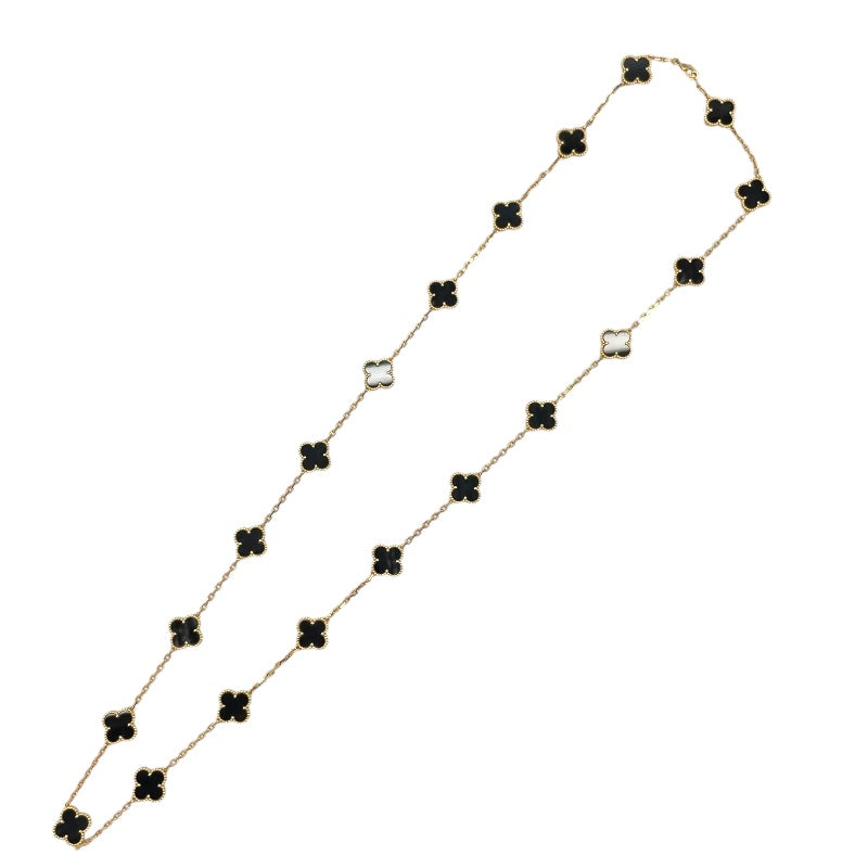 ヴァンクリーフ＆アーペル Van Cleef & Arpels ヴィンテージアルハンブラネックレス20PD ゴールド Au750/オニキス ジュエリー
