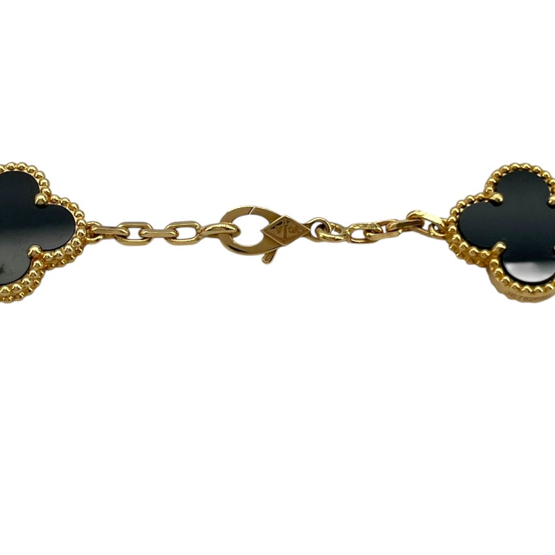 ヴァンクリーフ＆アーペル Van Cleef & Arpels ヴィンテージアルハンブラネックレス20PD ゴールド Au750/オニキス ジュエリー