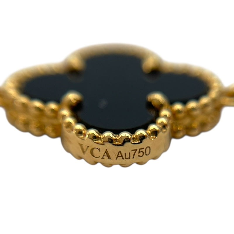 ヴァンクリーフ＆アーペル Van Cleef & Arpels ヴィンテージアルハンブラネックレス20PD ゴールド Au750/オニキス ジュエリー
