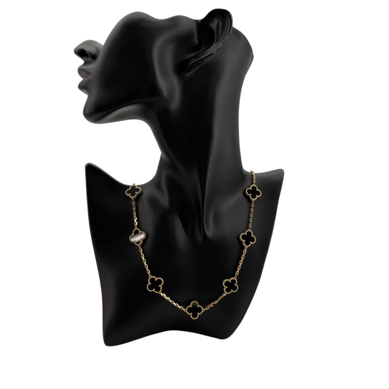 ヴァンクリーフ＆アーペル Van Cleef & Arpels ヴィンテージアルハンブラネックレス20PD ゴールド Au750/オニキス ジュエリー