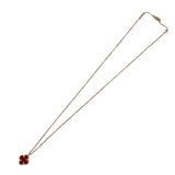 ヴァンクリーフ＆アーペル Van Cleef & Arpels スィートアルハンブラネックレス ローズゴールド Au750/カーネリアン ジュエリー