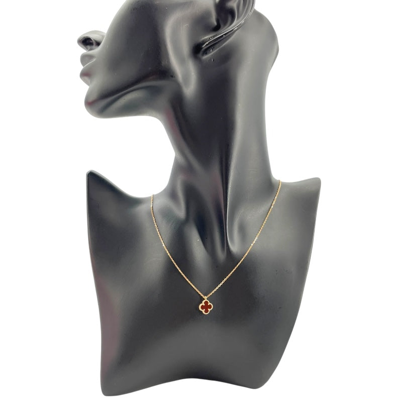 ヴァンクリーフ＆アーペル Van Cleef & Arpels スィートアルハンブラネックレス ローズゴールド Au750/カーネリアン ジュエリー