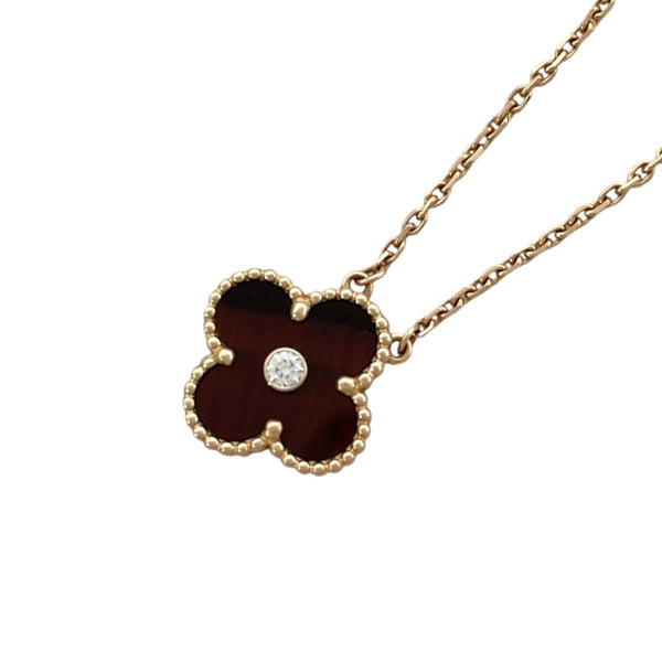 ヴァンクリーフ＆アーペル Van Cleef & Arpels ヴィンテージ アルハンブラ ネックレス ゴールド 750 ブルズアイ ジュエリー