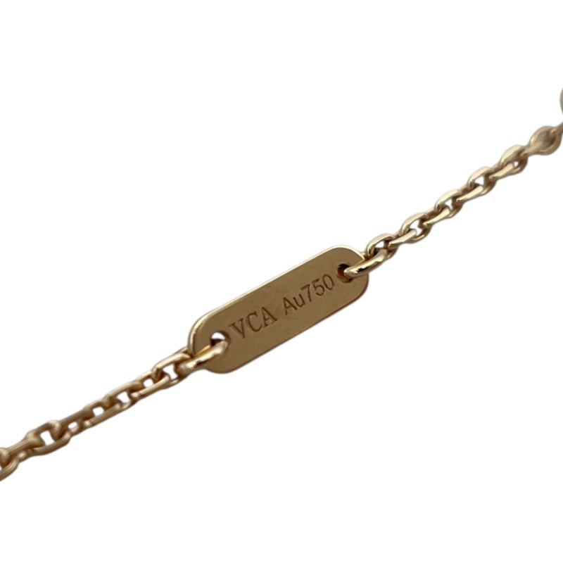 ヴァンクリーフ＆アーペル Van Cleef & Arpels スイートアルハンブラ ネックレス ピンクゴールド Au750 カーネリアン ジュエリー