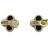 ヴァンクリーフ＆アーペル Van Cleef & Arpels ヴィンテージアルハンブラピアス ゴールド Au750 オニキス ジュエリー