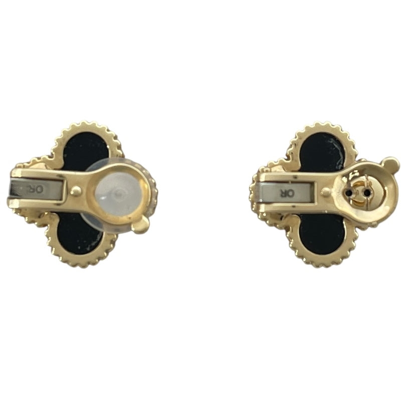 ヴァンクリーフ＆アーペル Van Cleef & Arpels ヴィンテージアルハンブラピアス ゴールド Au750 オニキス ジュエリー