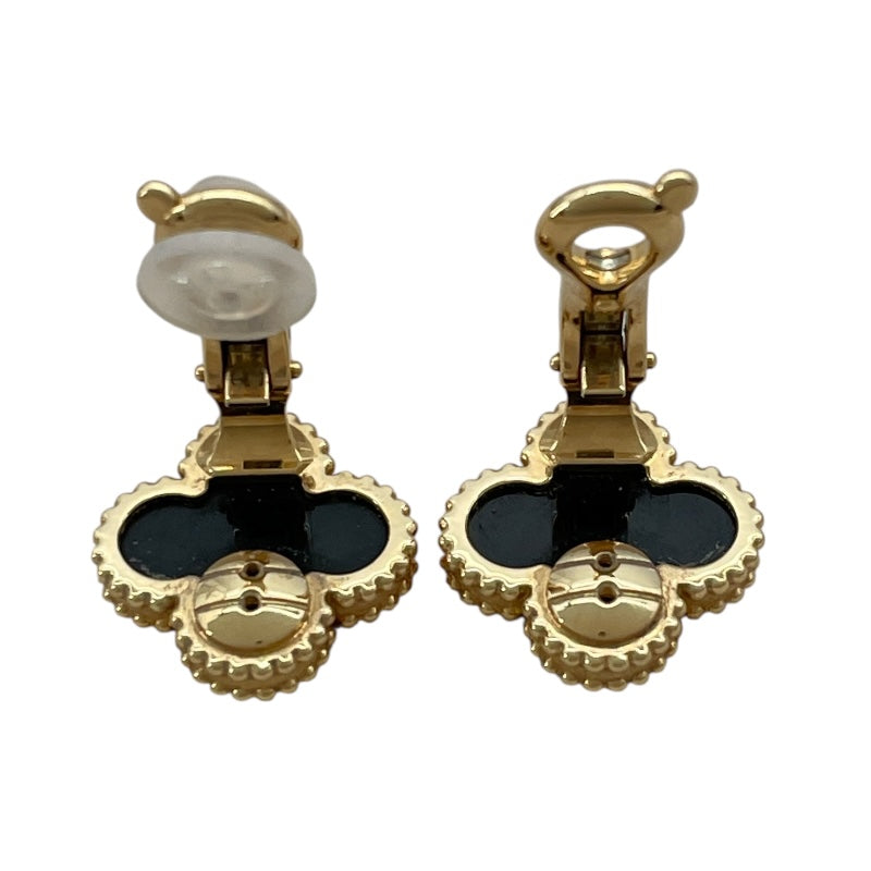 ヴァンクリーフ＆アーペル Van Cleef & Arpels ヴィンテージアルハンブラピアス ゴールド Au750 オニキス ジュエリー