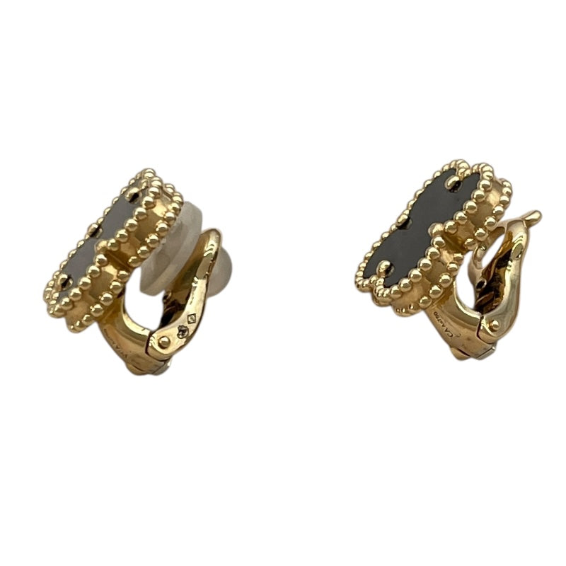 ヴァンクリーフ＆アーペル Van Cleef & Arpels ヴィンテージアルハンブラピアス ゴールド Au750 オニキス ジュエリー