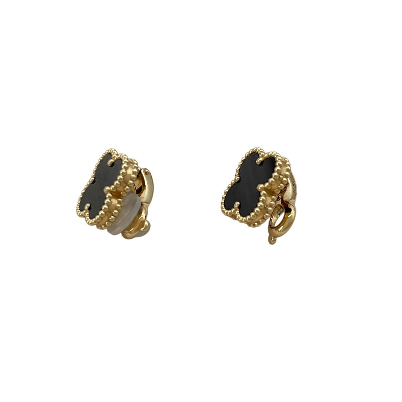 ヴァンクリーフ＆アーペル Van Cleef & Arpels ヴィンテージアルハンブラピアス ゴールド Au750 オニキス ジュエリー