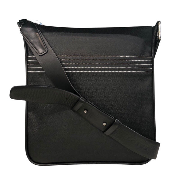 ロエベ LOEWE アナグラムショルダーバッグ ブラック PVC/レザー レディース ショルダーバッグ