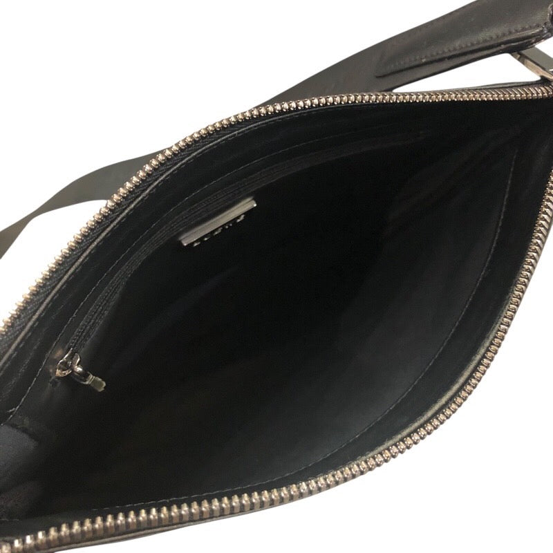 ロエベ LOEWE アナグラムショルダーバッグ ブラック PVC/レザー レディース ショルダーバッグ