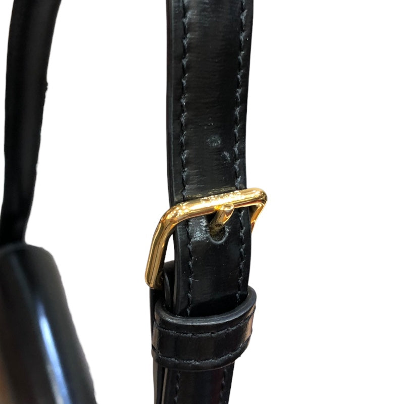 セリーヌ CELINE ショルダーバッグクロード 194143 ブラック　GD金具 シャイニーカーフ レディース ショルダーバッグ