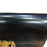 セリーヌ CELINE ショルダーバッグクロード 194143 ブラック　GD金具 シャイニーカーフ レディース ショルダーバッグ