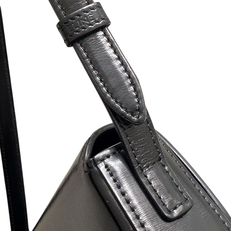 セリーヌ CELINE ショルダーバッグ　クロード 194143 ブラック シャイニーカーフスキン レディース ショルダーバッグ