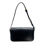 セリーヌ CELINE ショルダーバッグ　クロード 194143 ブラック シャイニーカーフスキン レディース ショルダーバッグ