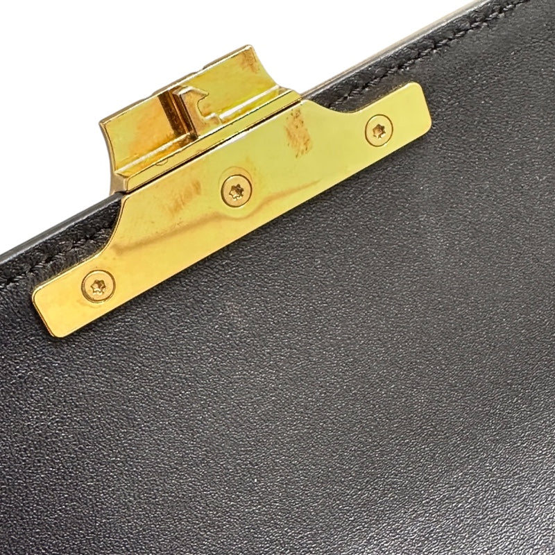 セリーヌ CELINE ショルダーバッグ　クロード 194143 ブラック シャイニーカーフスキン レディース ショルダーバッグ