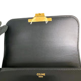 セリーヌ CELINE ティーン　トリオンフ　バッグ 188423 ブラック シャイニーカーフスキン レディース ショルダーバッグ