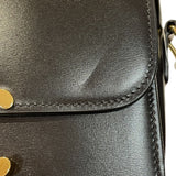 セリーヌ CELINE ティーントリオンフバッグ 188423 ブラック/ゴールド金具 カーフ シャイニーカーフスキン レディース ショルダーバッグ