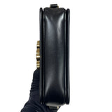 セリーヌ CELINE ティーントリオンフバッグ 188423 ブラック/ゴールド金具 カーフ シャイニーカーフスキン レディース ショルダーバッグ