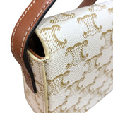 セリーヌ CELINE ショルダーバッグクロード 194143 アイボリー　GD金具 PVC・レザー レディース ショルダーバッグ