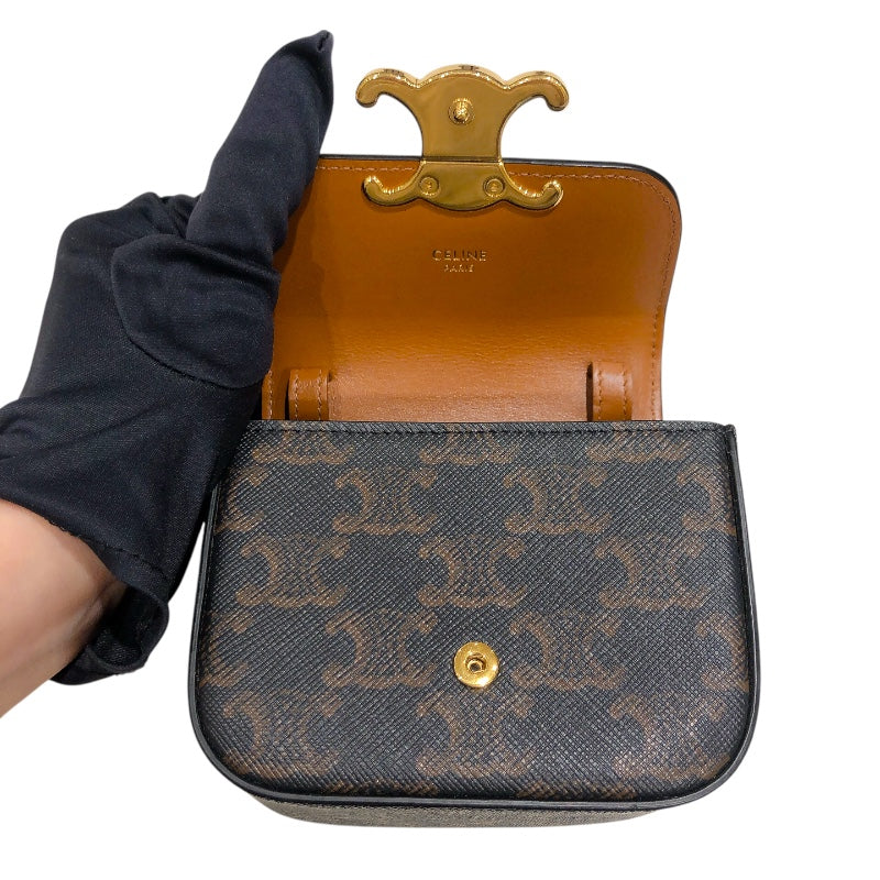 セリーヌ CELINE ミニクロード レザー PVC/レザー レディース ショルダーバッグ