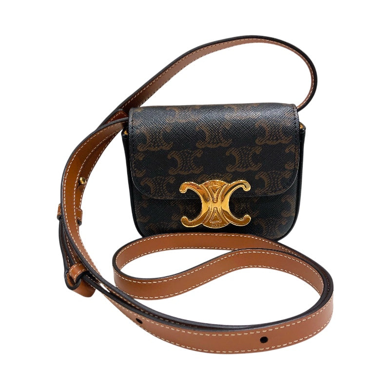 セリーヌ CELINE ミニクロード レザー PVC/レザー レディース ショルダーバッグ