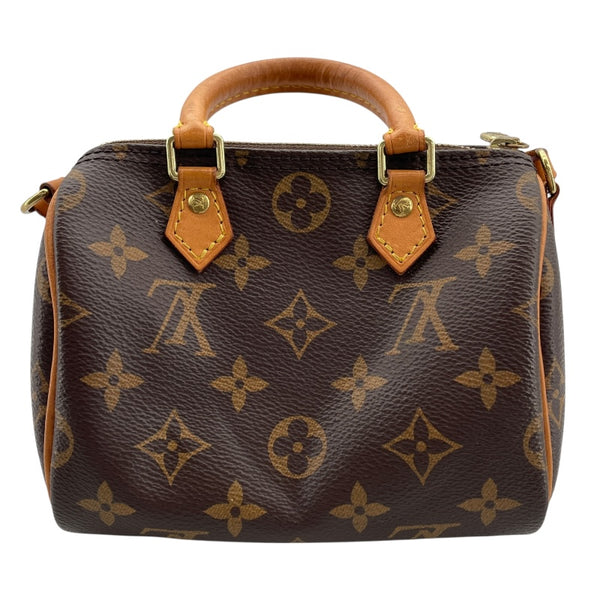 ルイ・ヴィトン LOUIS VUITTON ナノ・スピーディー M61252 ブラウン モノグラム・キャンバス レディース ショルダーバッグ