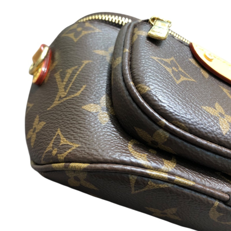ルイ・ヴィトン LOUIS VUITTON ミニ・バムバッグ M82335 ブラウン PVC モノグラムキャンバス レディース ショルダーバッグ