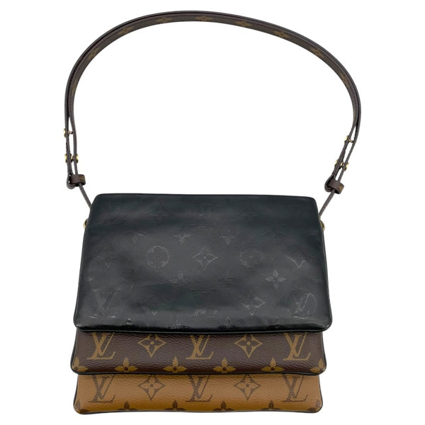 ルイ・ヴィトン LOUIS VUITTON ポシェット・LV3 M45412 ブラウン モノグラム・リバース レディース ショルダーバッグ