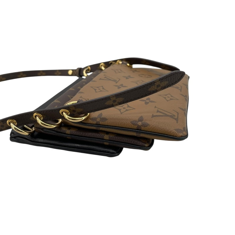 ルイ・ヴィトン LOUIS VUITTON ポシェット・LV3 M45412 ブラウン モノグラム・リバース レディース ショルダーバッグ