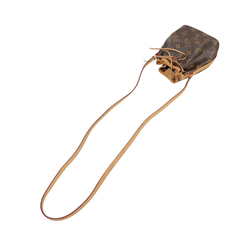 ルイ・ヴィトン LOUIS VUITTON ナノ・ノエ M41346 ブラウン モノグラム ユニセックス ショルダーバッグ