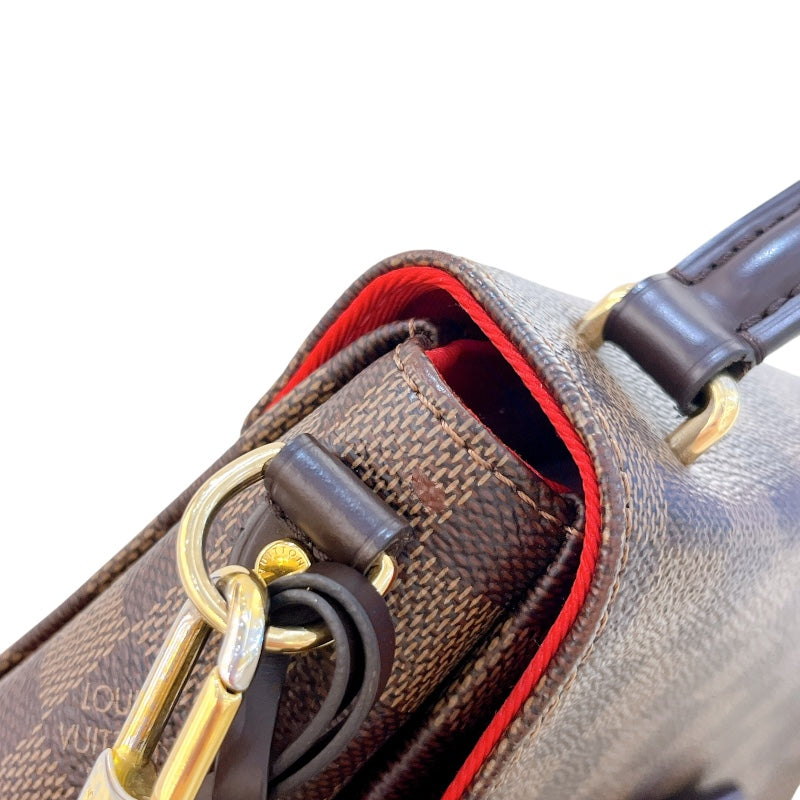 ルイ・ヴィトン LOUIS VUITTON クロワゼット N53000 ブラウン ダミエキャンバス レディース ショルダーバッグ