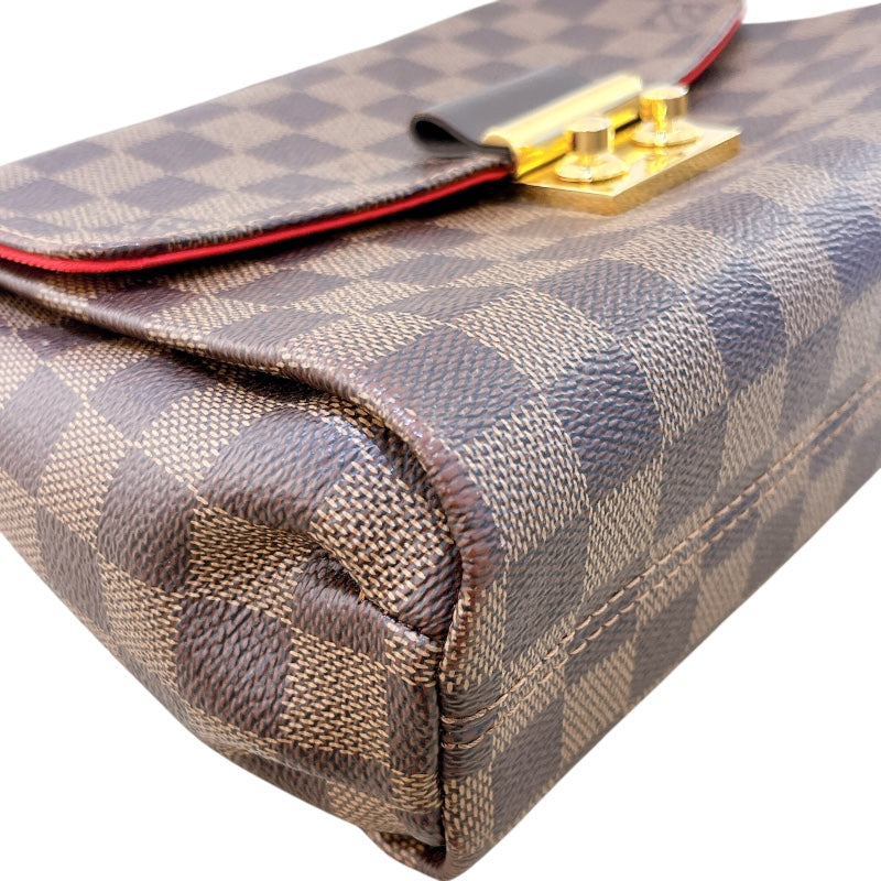 ルイ・ヴィトン LOUIS VUITTON クロワゼット N53000 ブラウン ダミエキャンバス レディース ショルダーバッグ