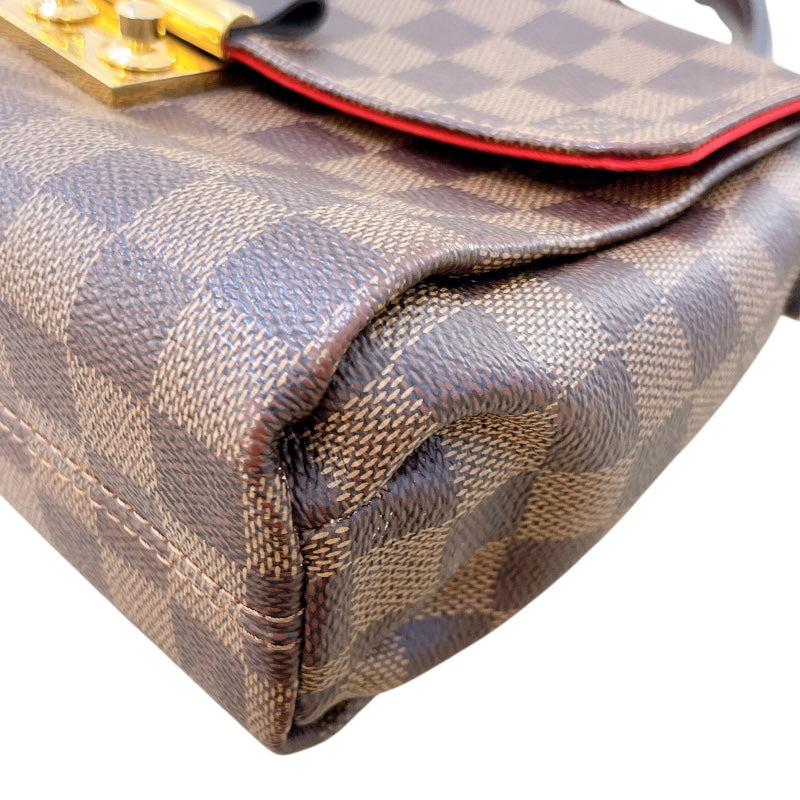 ルイ・ヴィトン LOUIS VUITTON クロワゼット N53000 ブラウン ダミエキャンバス レディース ショルダーバッグ