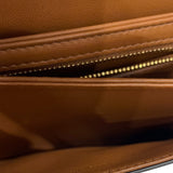 セリーヌ CELINE ティーントリオンフバッグ 188882 ブラウン/ゴールド金具 カーフ トリオンフキャンバス/カーフスキン レディース ショルダーバッグ