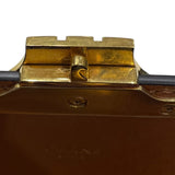セリーヌ CELINE ティーントリオンフバッグ 188882 ブラウン/ゴールド金具 カーフ トリオンフキャンバス/カーフスキン レディース ショルダーバッグ