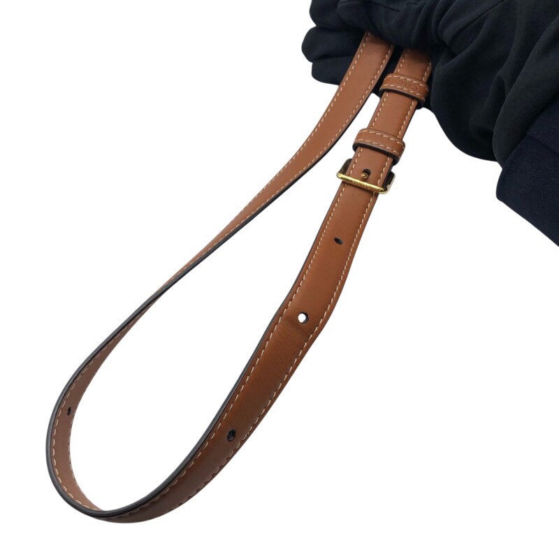 セリーヌ CELINE ティーントリオンフバッグ 188882 タン×GD金具 トリオンフキャンバス・カーフスキン レディース ショルダーバッグ