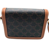セリーヌ CELINE ティーントリオンフバッグ 188882 タン×GD金具 トリオンフキャンバス・カーフスキン レディース ショルダーバッグ