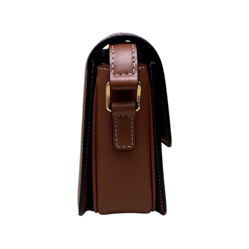 セリーヌ CELINE ティーントリオンフ　バッグ ホワイト トリオンフキャンバス・カーフスキン レディース ショルダーバッグ