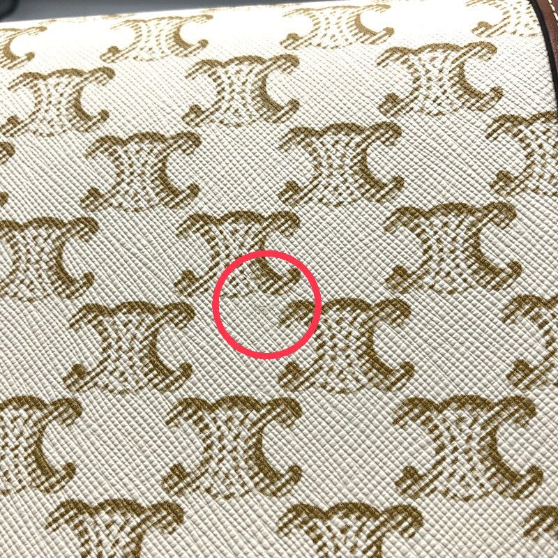 セリーヌ CELINE ティーントリオンフバッグ 188882 キャンバス/カーフ レディース ショルダーバッグ