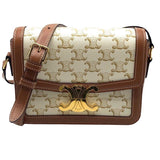 セリーヌ CELINE ティーントリオンフバッグ 188882 キャンバス/カーフ レディース ショルダーバッグ
