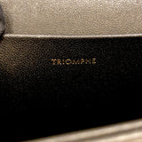 セリーヌ CELINE ショルダーバッグ クロード 194143 ブラック×ゴールド金具 シャイニーカーフ レディース ショルダーバッグ